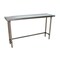 Bk Resources Stainless Steel Work Table Flat Top With Open Base 96"Wx18"D VTTOB-1896 - alternate 1